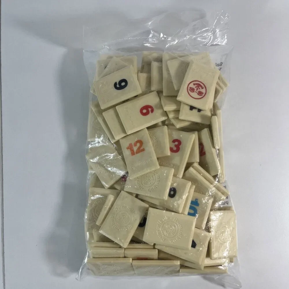 Rummikub Complete 106 Tile Set Easy Grip Tiles Brand New Replacement Parts 1997
